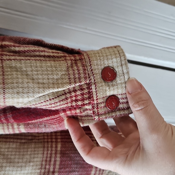 Boys 8 Thick Outerwear Flannel Fleece-Lined Zip-Up Jacket - Picture 10 of 12